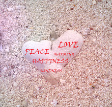 Load image into Gallery viewer, Greeting Cards Inspired Words Beach Art Pink Love Heart