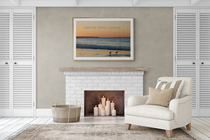Home Decor Wall Art Beach Sunset Chilled