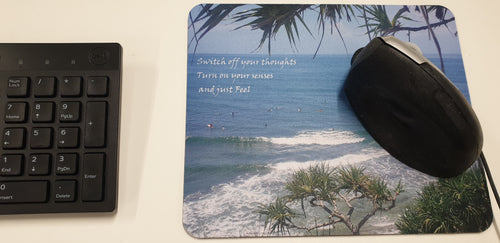 Mouse Mat Home Decor Beach Words Surfing