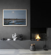 Load image into Gallery viewer, Home Decor Canvas Beach Art Full Moon Swans Dining by the Light of the Moon