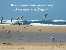 Load image into Gallery viewer, Home Decor Wall Art Beach Seagulls in flight Inspired Words