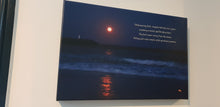 Load image into Gallery viewer, Home Decor Canvas Beach Art Full Moon Rising