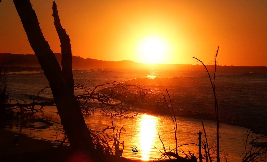 Home Decor Canvas Beach Art Sunset Stradbroke Island