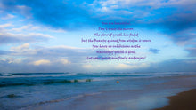 Load image into Gallery viewer, Home Decor Wall Art Beach Inspired Words You are Beautiful